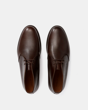 Dark Brown Grain Leather Chukka Boot