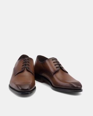 Marco Brown Derby with Half-Rubber Soles - 722