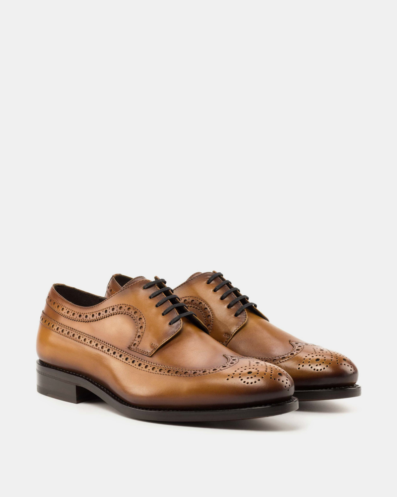 Outlet - Cognac Calf Longwing Blucher