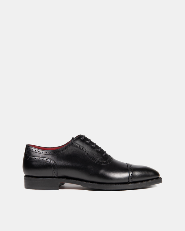 Black Cap Toe Oxford with Rubber Half Soles - Cobbler Union