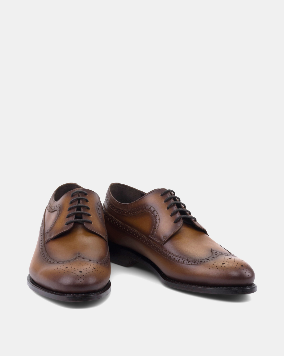 Alex Cognac Calf Wingtip Derby - 675