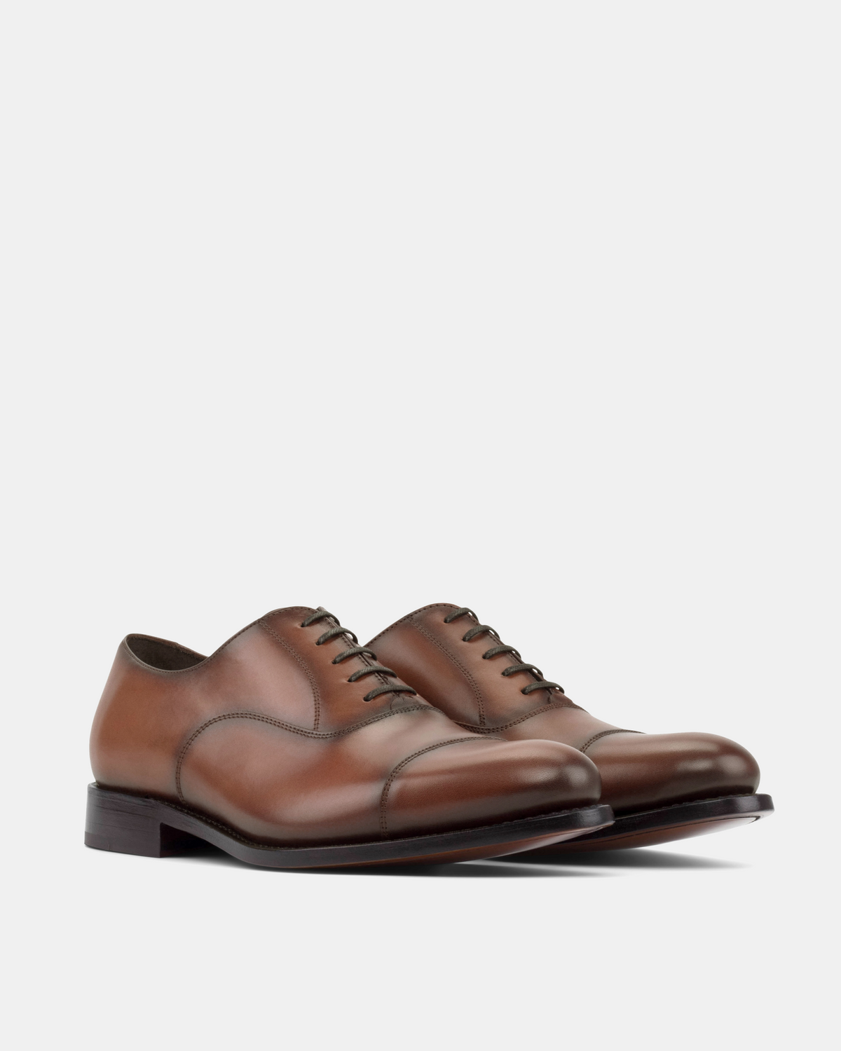 Ashford Cognac Cap Toe Oxford - 675