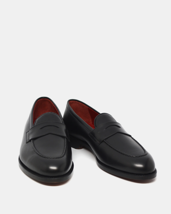 Weltline Penny Loafers - Black Calf