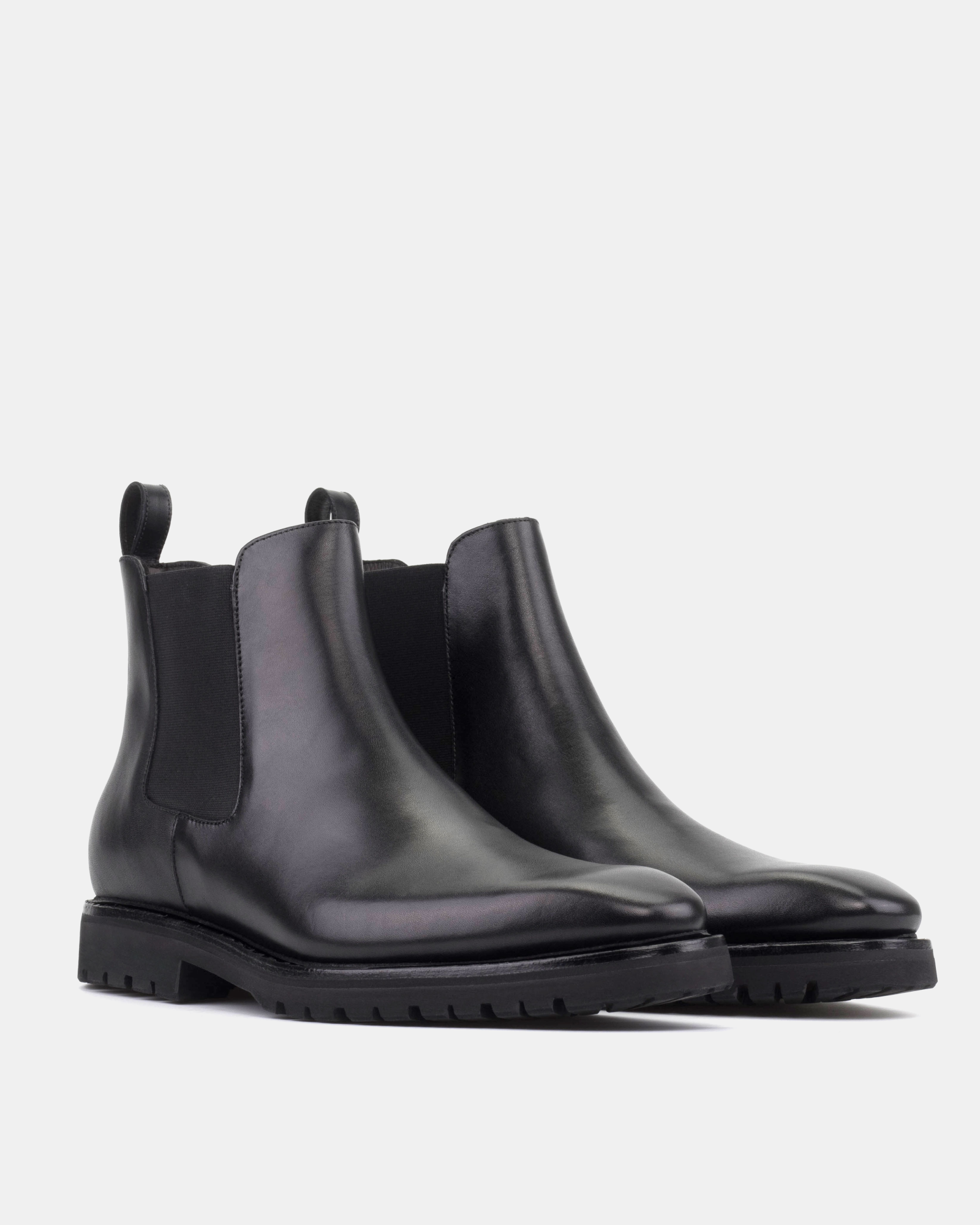 Bennett Black Calf with Commando Soles - 722