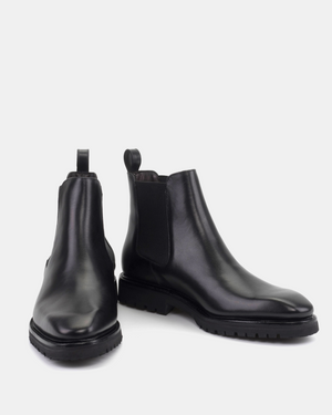 Bennett Black Calf with Commando Soles - 722