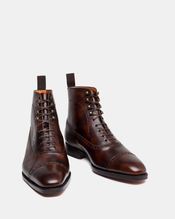 Museum Brown Balmoral Brogue Boot - Cobbler Union