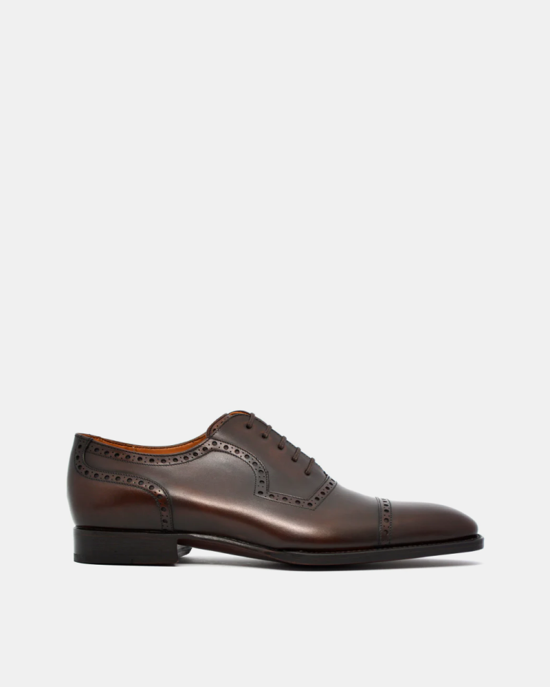 Museum Brown Cap Toe Brogue Oxford Shoe - Cobbler Union