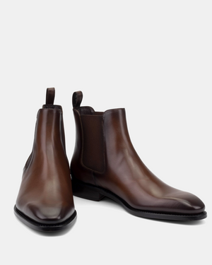 Bennett Brown Chelsea Boot with Half-Rubber Soles - 722