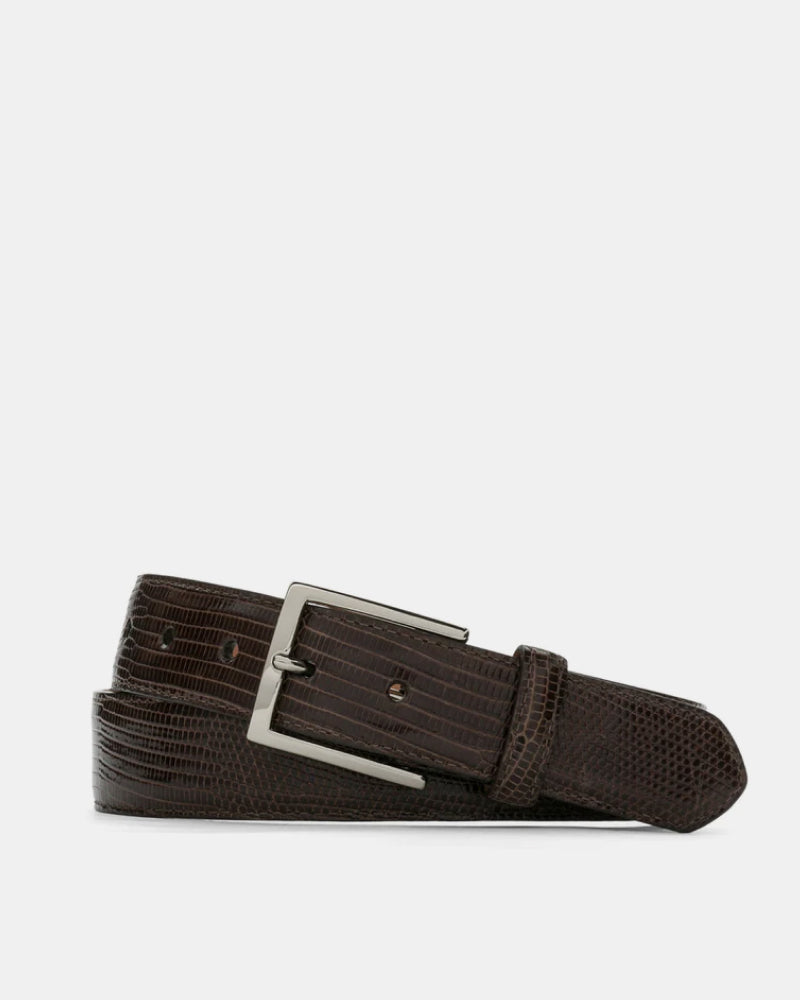 Classic Lizard Belt in Chocolate - Cobbler Union