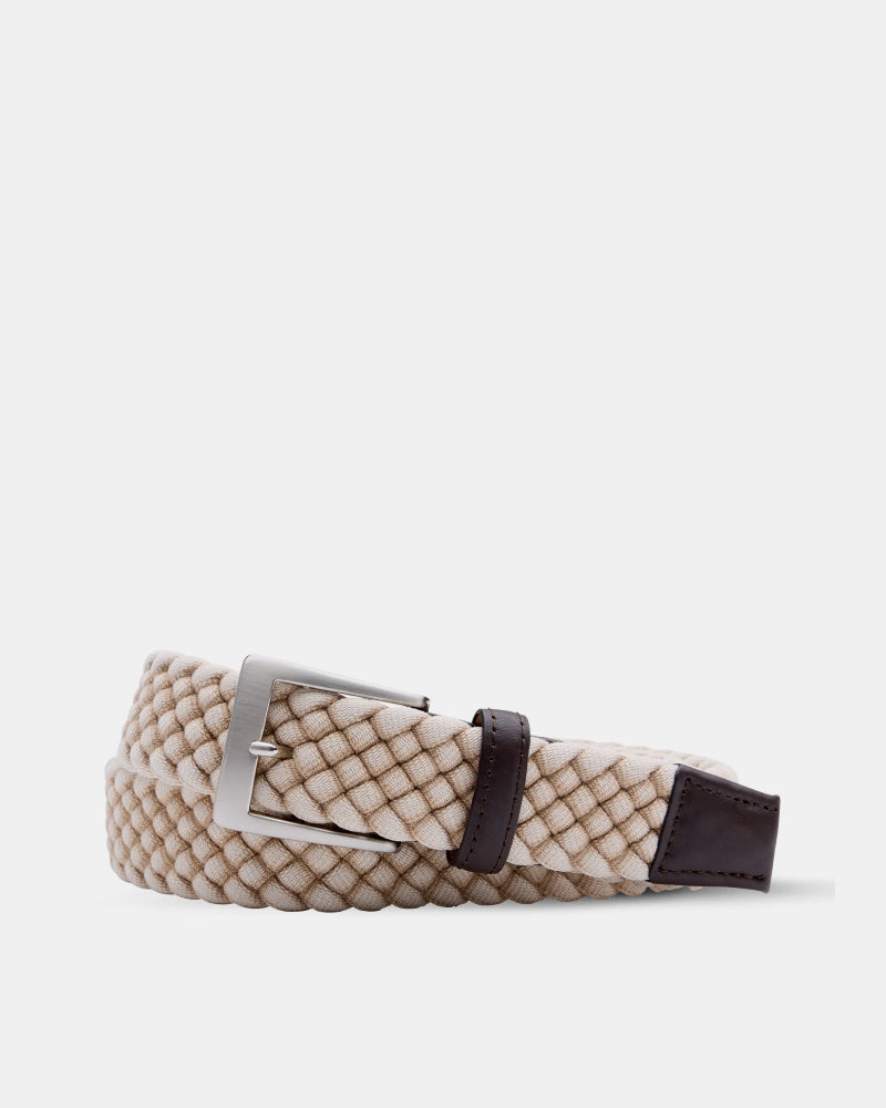 Braided Cotton Belt - Beige - Cobbler Union