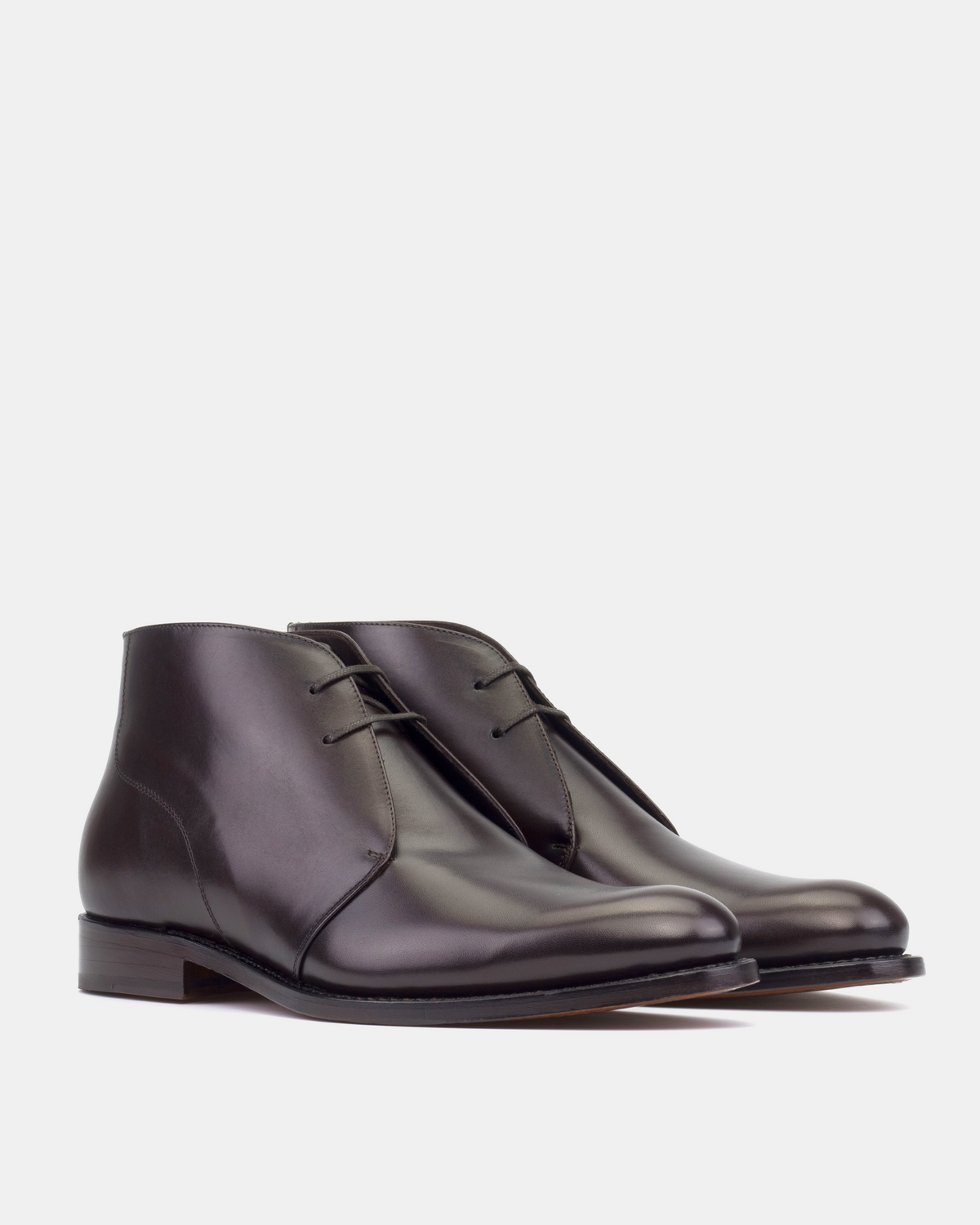 Dark Brown Chukka with Half-Rubber Soles - 675