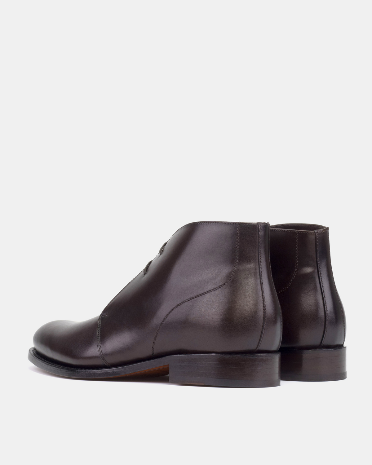 Dark Brown Chukka with Half-Rubber Soles - 675