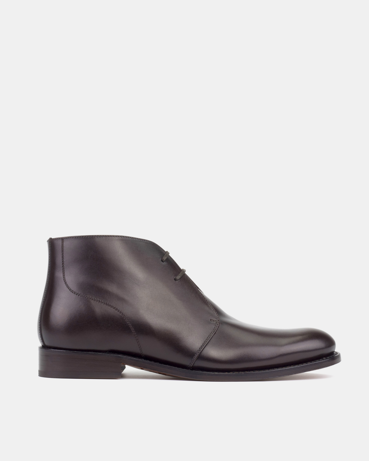 Dark Brown Chukka with Half-Rubber Soles - 675