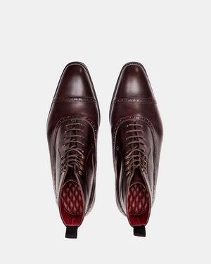 Oxblood Balmoral Brogue Boot