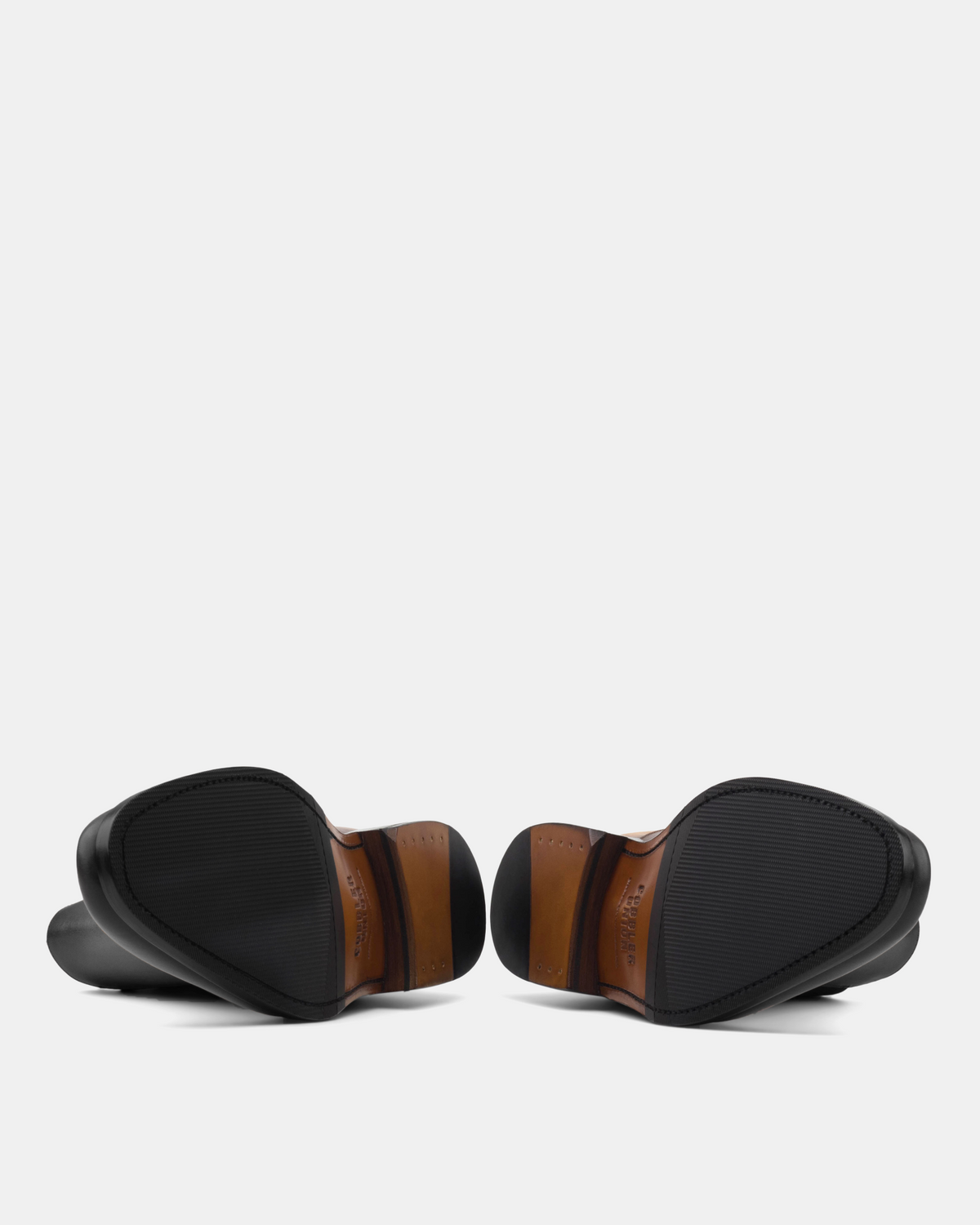 Bennett Black Chelsea Boot with Half-Rubber Soles - 722