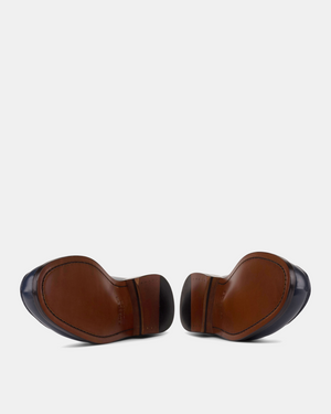 Henry Navy Calf Penny Loafer - 144