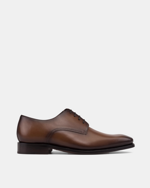 Marco Brown Derby with Half-Rubber Soles - 722