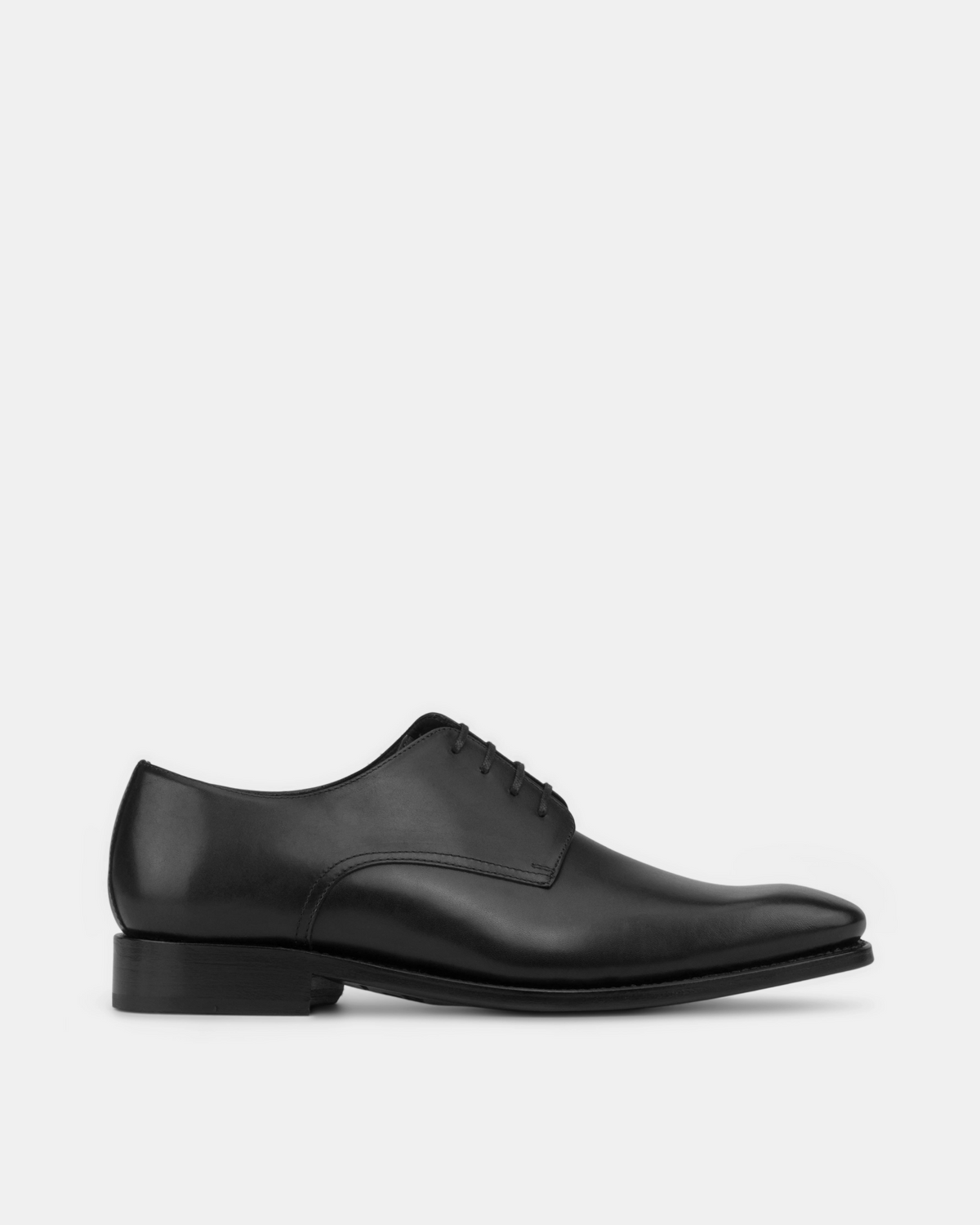 Marco Black Calf Derby Shoe - 722