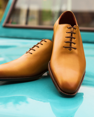 Mustard Patina Wholecut Oxford