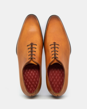 Mustard Patina Wholecut Oxford