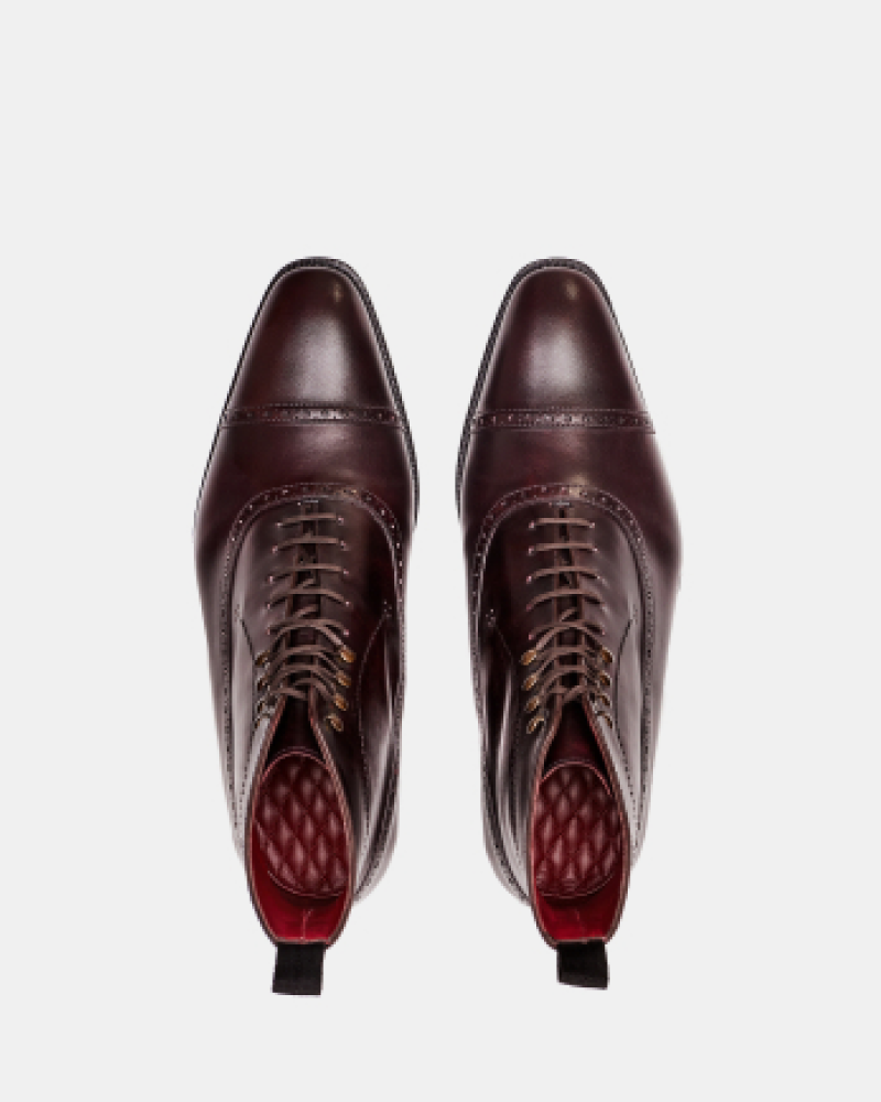 Oxblood Balmoral Brogue Boot - Cobbler Union