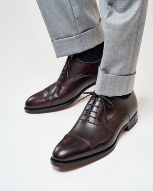 Oxblood Cap Toe Oxford Dress Shoe