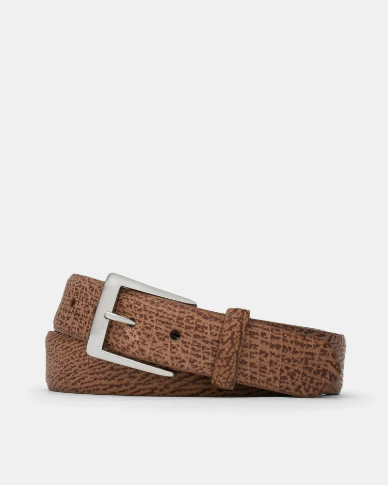 Shark Belt in Cognac Leather - Cobbler Union