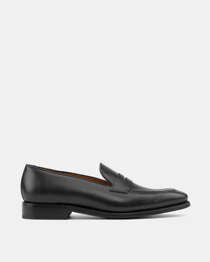 Smith Black Calf Penny Loafer - 722