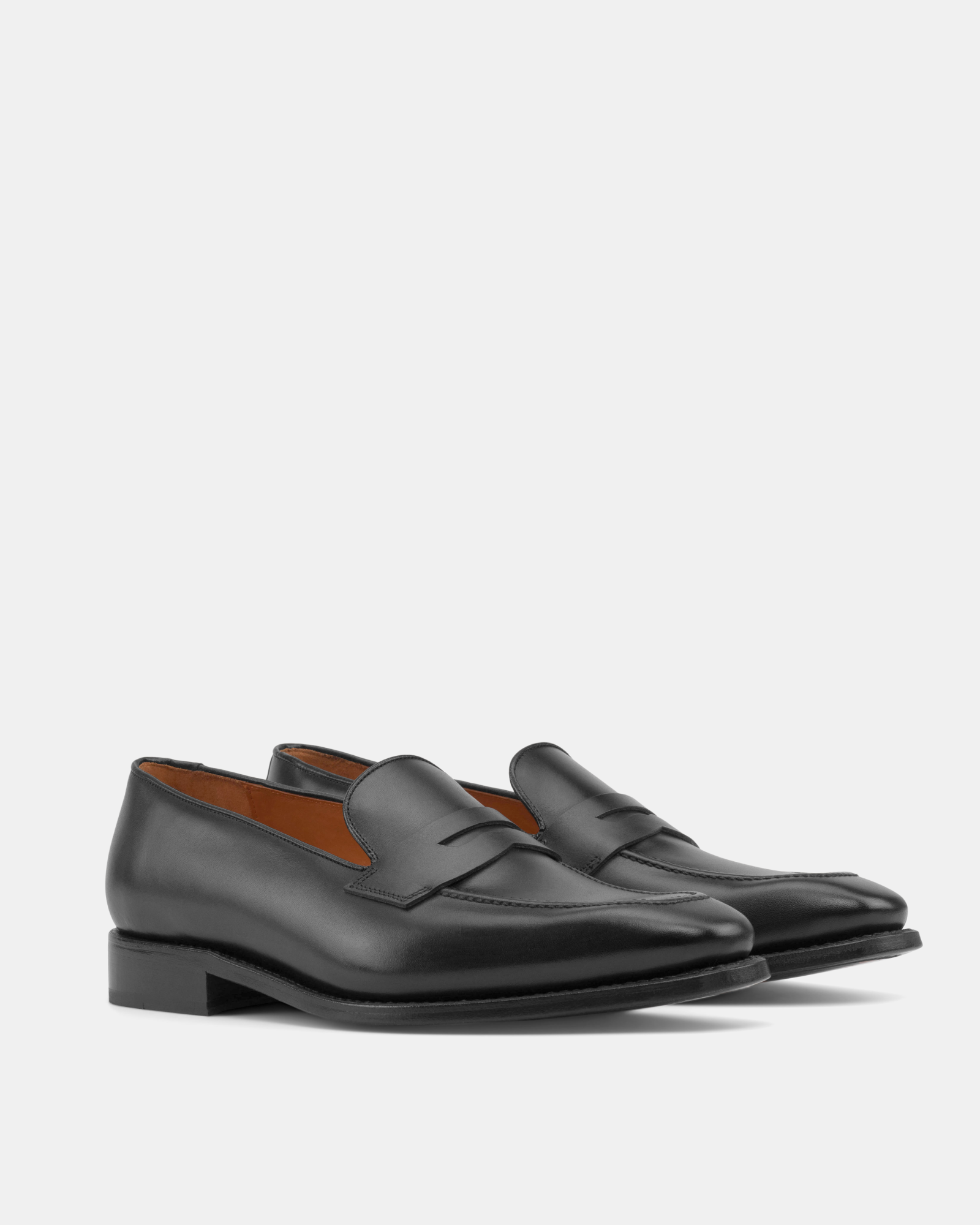 Smith Black Calf Penny Loafer - 722