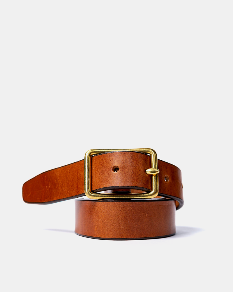 Standard Brass Harness Leather Belt