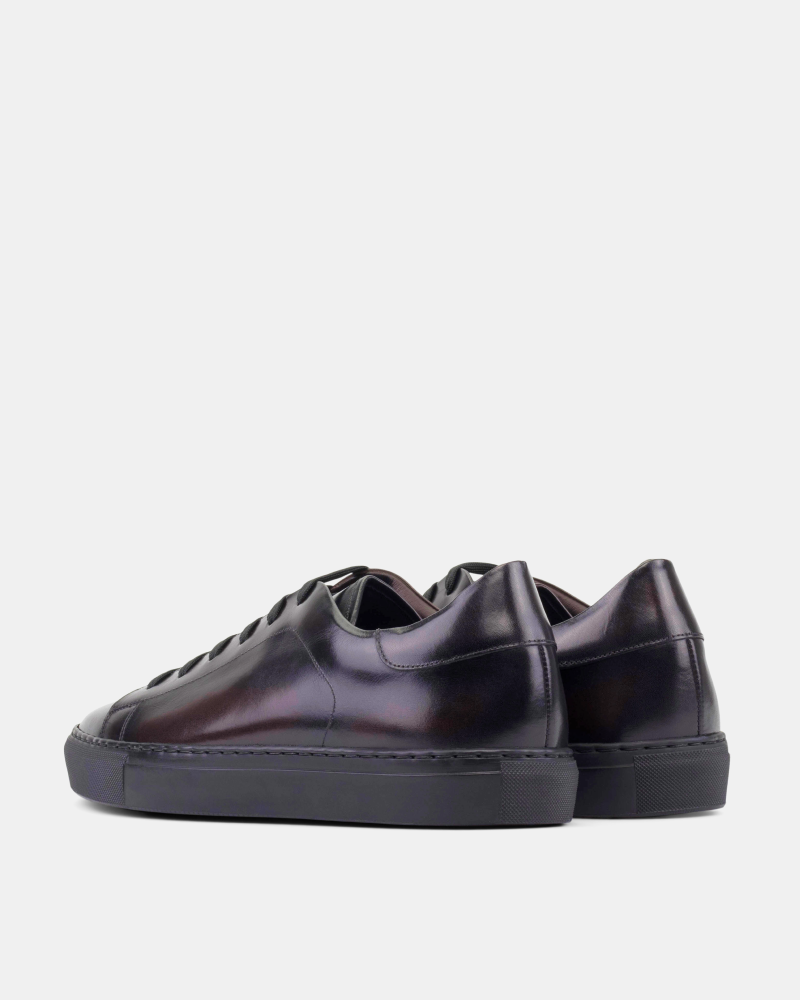 Dark Brown Dress Sneaker in Black Soles