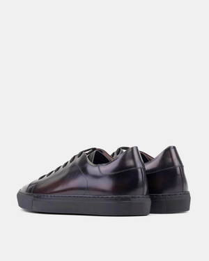 Dark Brown Dress Sneaker in Black Soles