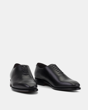 Vincent Black Calf in 722 with Half-Rubber Soles