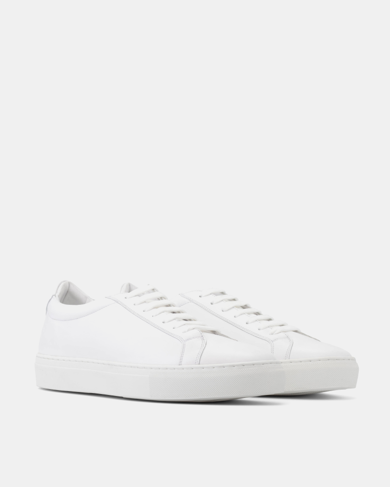 White Low Kick Dress Sneaker