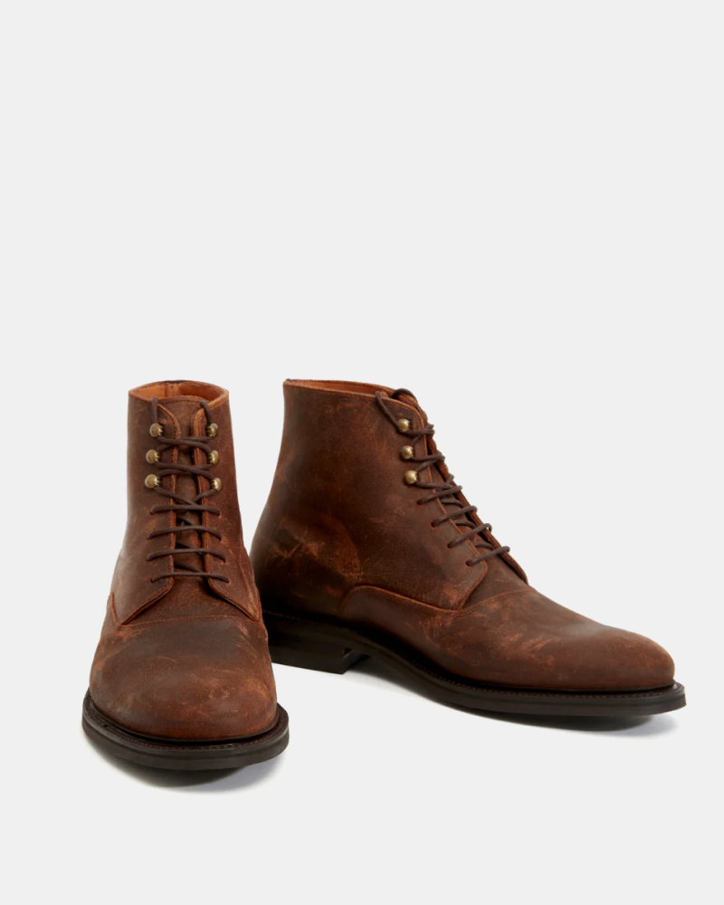 Waxed suede 2025 boots mens