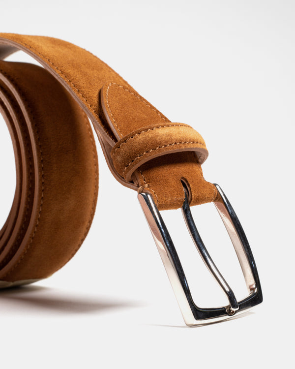 Brown Check Suede Belt – tmlewinuk