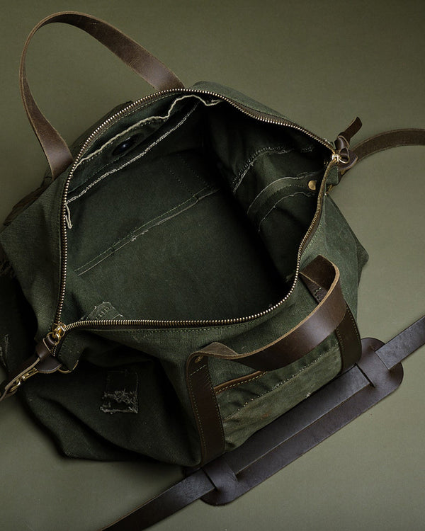 USA Weekender/Tote-Made of Repurposed Military Canvas-FREE SHIPPING –  Recycled Military Bags